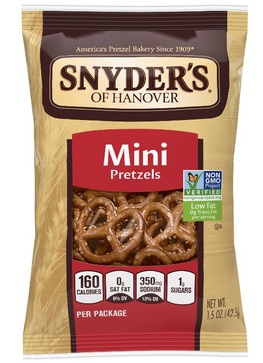 SNACK FOODS, PRETZEL, MINI